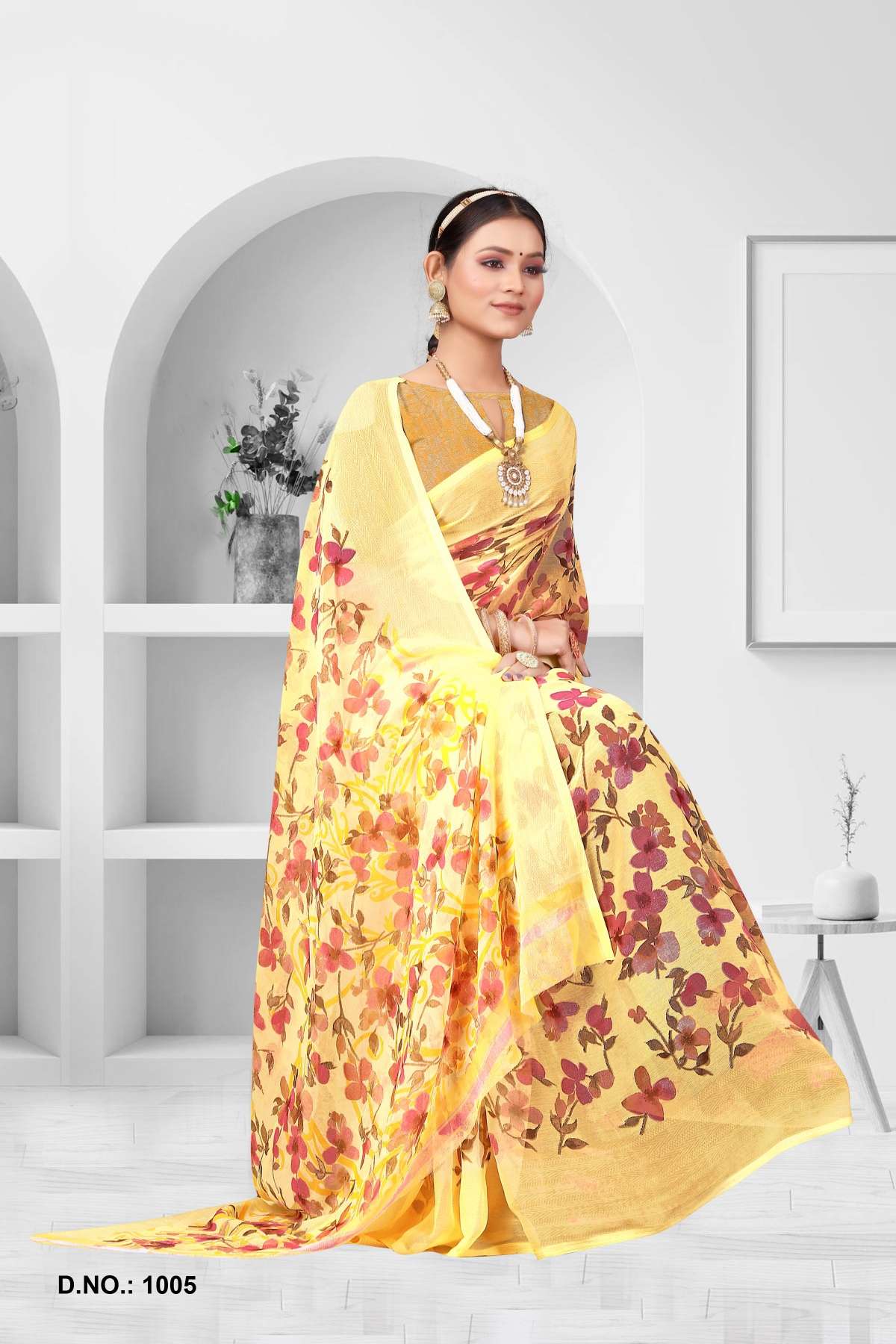 Saroj Star Chiffon Vol-1 Designer Floral Printed Saree Wholesale catalog