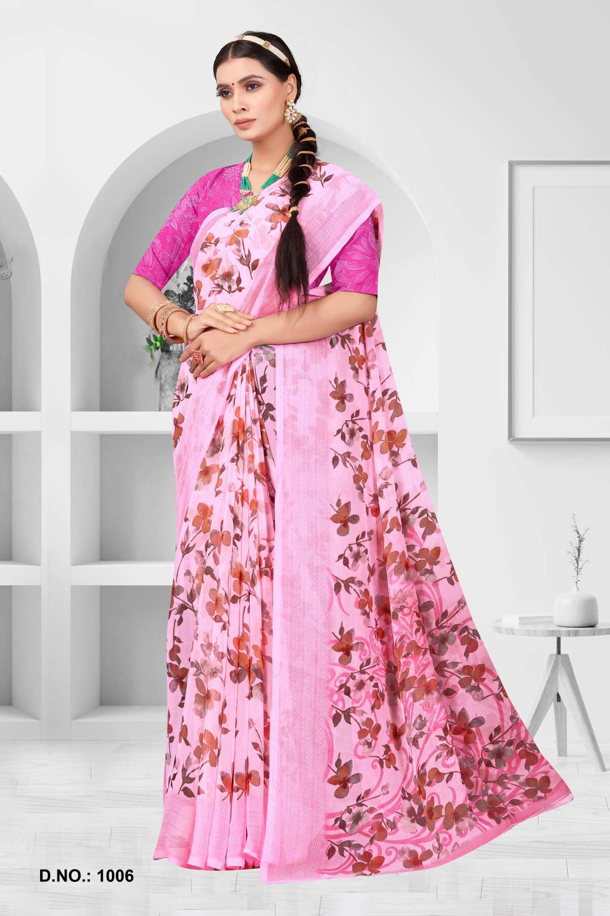 Saroj Star Chiffon Vol-1 Designer Floral Printed Saree Wholesale catalog