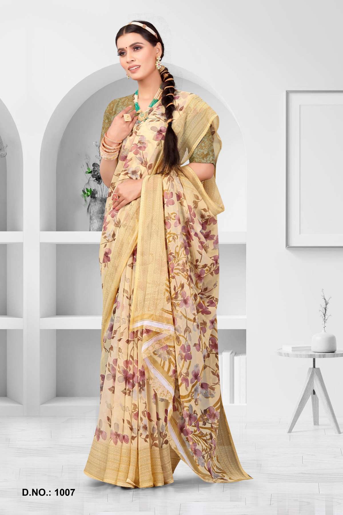 Saroj Star Chiffon Vol-1 Designer Floral Printed Saree Wholesale catalog