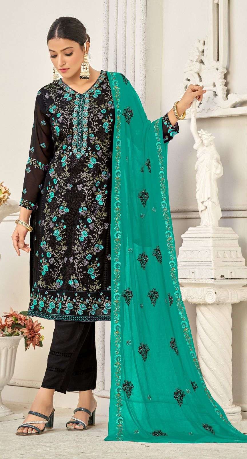 Serine S 178 Heavy Georgette Pakistani Ready Made Suits Wholesale catalog