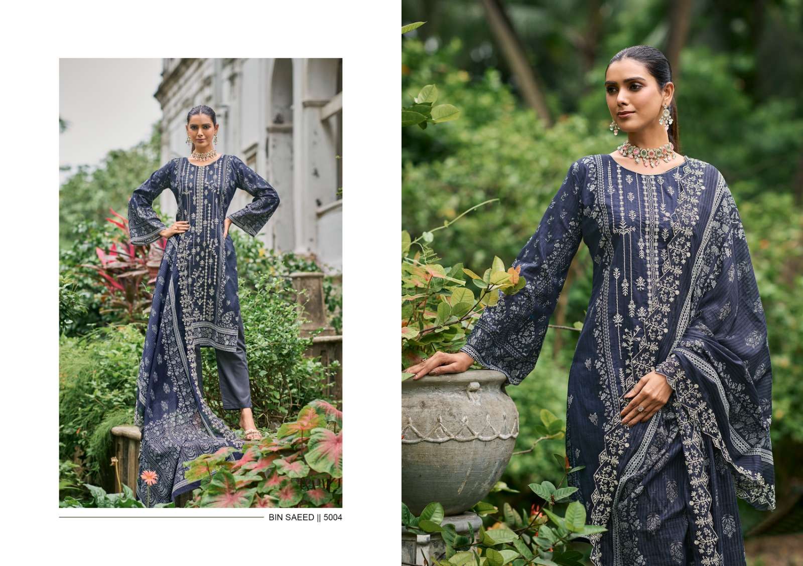 Shraddha Bin Saeed Lawn Collrction Vol 5 Pakistani Salwar Suits Wholesale catalog