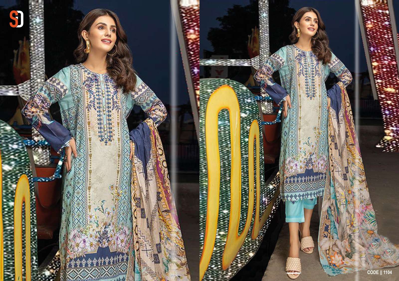 Shraddha Vintage Vol 11 Chiffon Dupatta Salwar Kameez Wholesale catalog