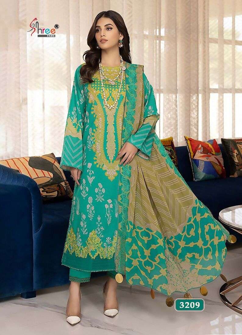 Shree Ayesha Zara Premium Collection 8 Chiffon Dupatta Pakistani Suits Wholesale catalog