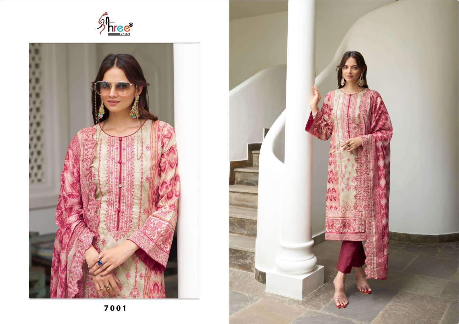 Shree Bin Saeed Lawn Collection Vol 7 Pakistani Salwar Suits Wholesale catalog