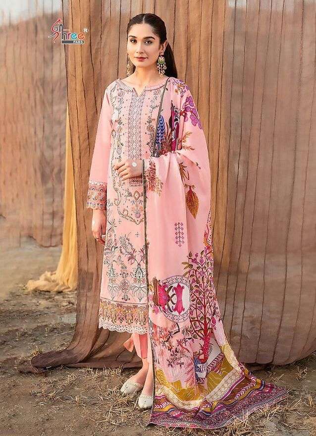 Shree Chevron Luxury Lawn Collection Vol 17 Chiffon Dupatta Wholesale catalog