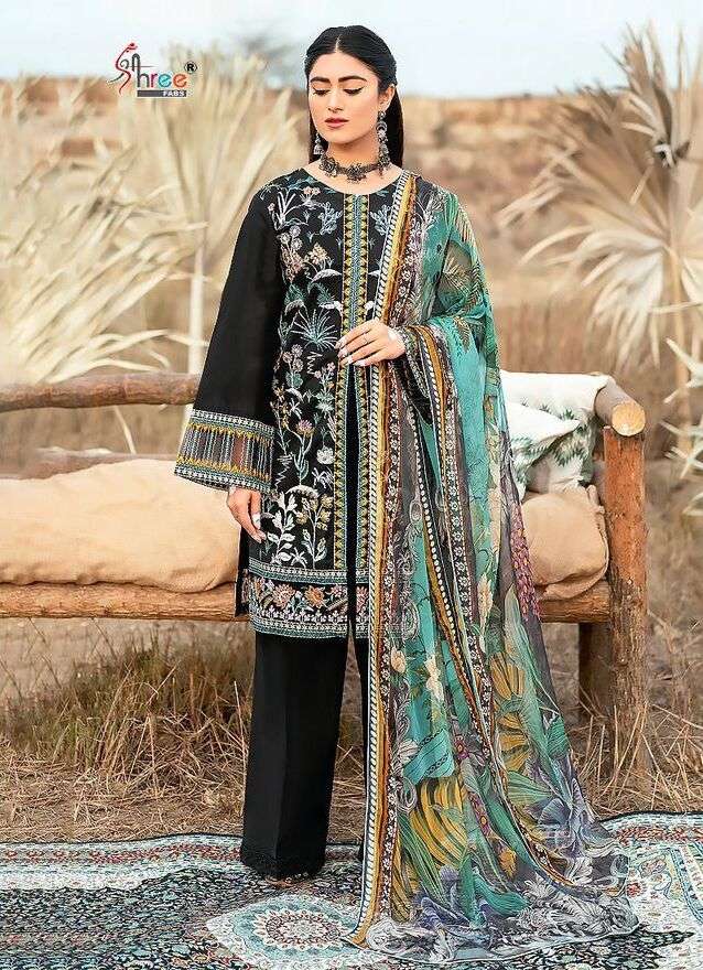 Shree Chevron Luxury Lawn Collection Vol 17 Cotton Dupatta Wholesale catalog