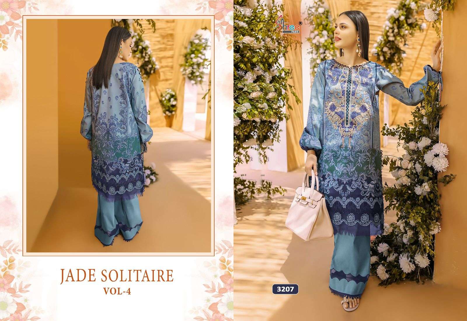 Shree Jade Solitaire Vol 4 Cotton Dupatta Pakistani Salwar Suits Wholesale catalog