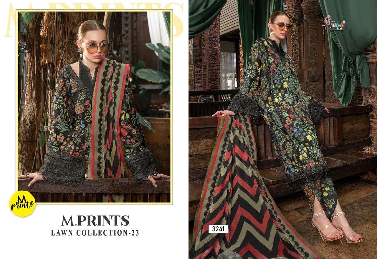  Shree M Prints Lawn Collection 23 Cotton Dupatta Salwar Suits Wholesale catalog