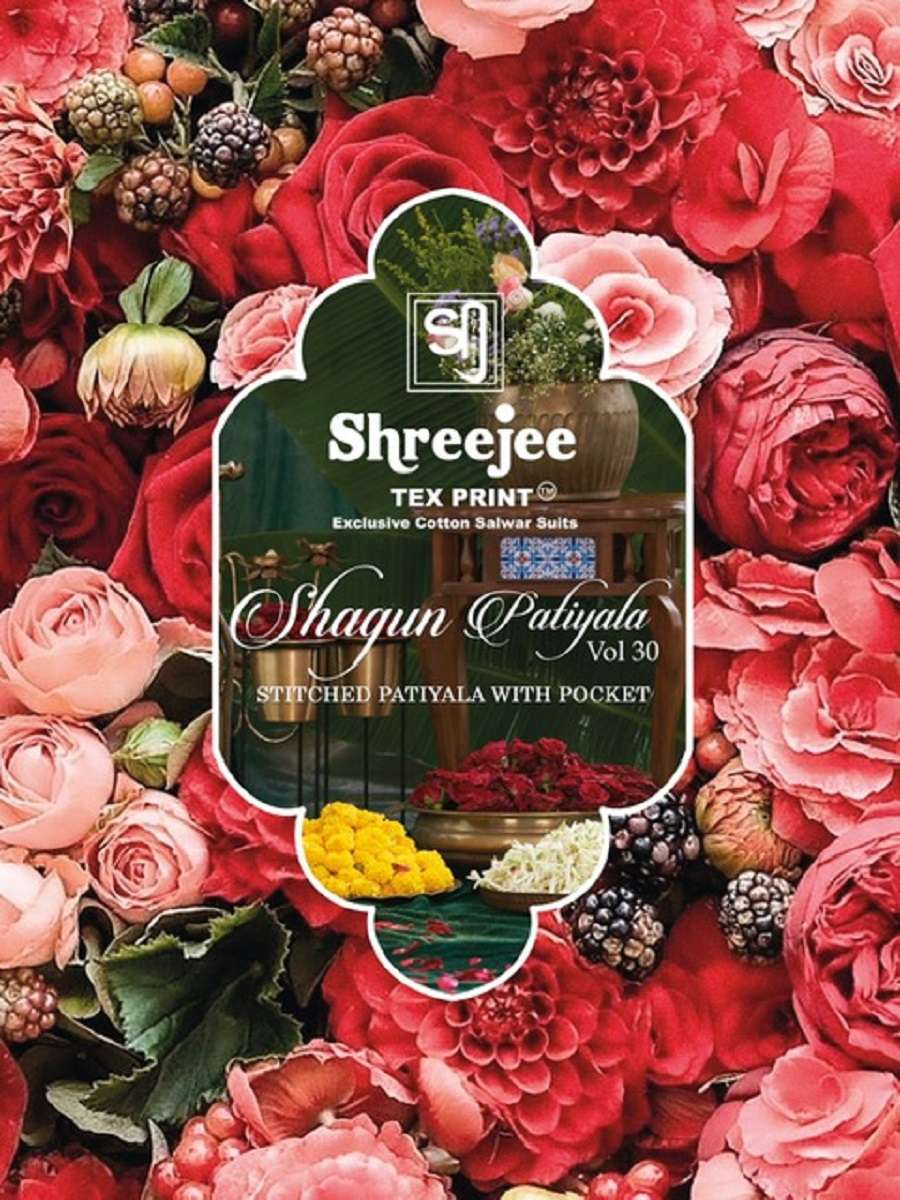Shreejee Shagun Patiyala Vol-30 - Dress Material  - Wholesale Catalog