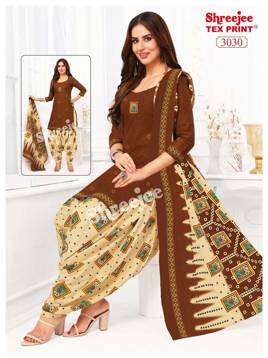 Shreejee Shagun Patiyala Vol-30 - Dress Material  - Wholesale Catalog