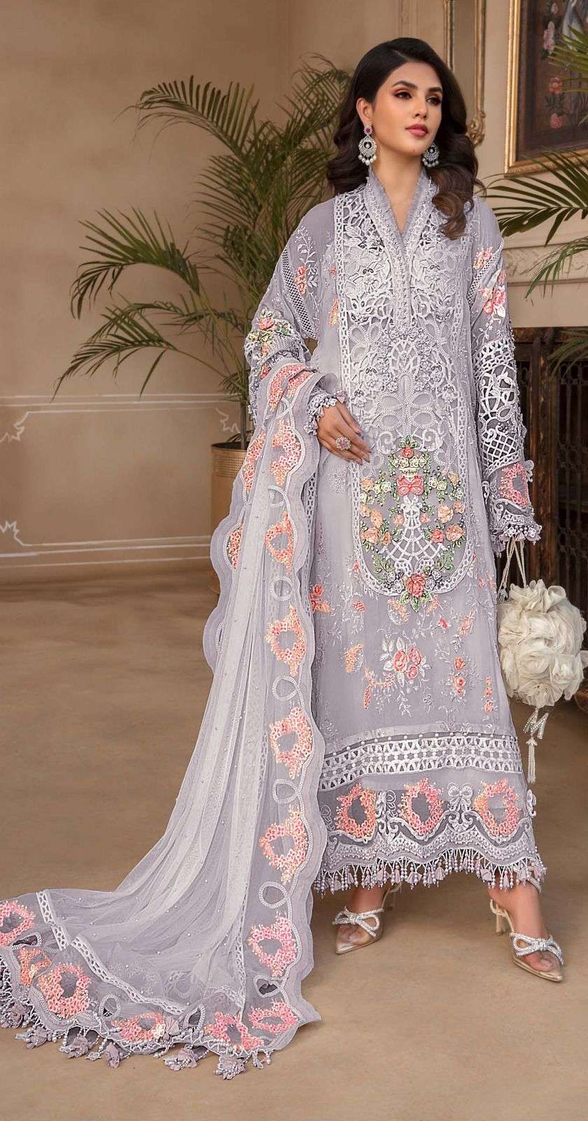 SIMRA 23 A TO D FOX GEORGETTE HEAVY EMBROIDERED Salwar Kameez Wholesale catalog