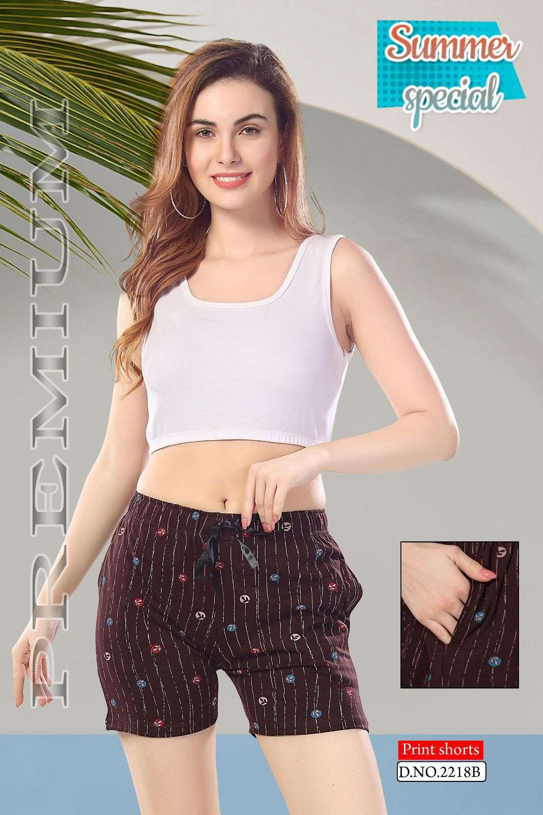 SUMMER SPECIAL SHINKER SHORTS POCKET VOL.AT2218A Night suits Wholesale catalog