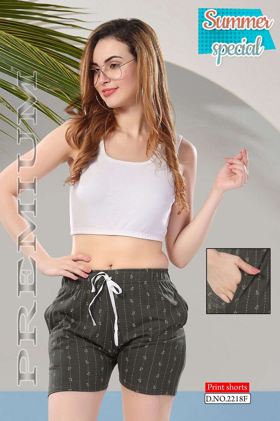 SUMMER SPECIAL SHINKER SHORTS POCKET VOL.AT2218A Night suits Wholesale catalog