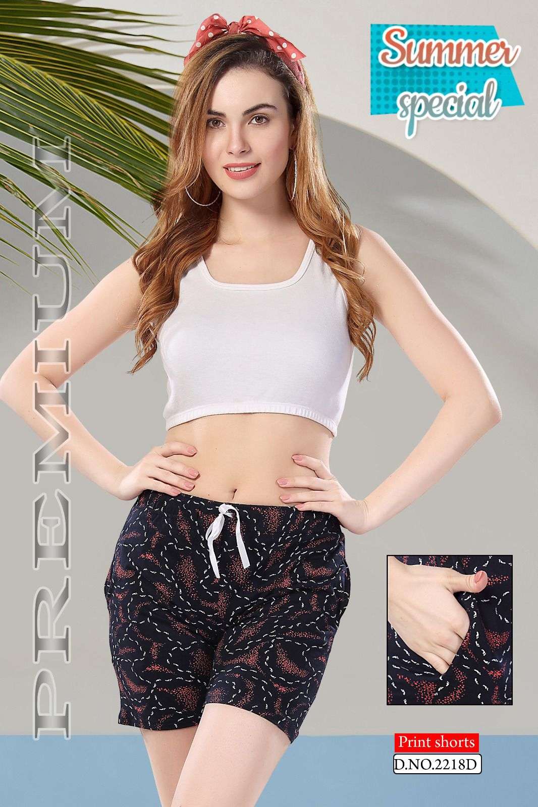 SUMMER SPECIAL SHINKER SHORTS POCKET VOL.AT2218A Night suits Wholesale catalog
