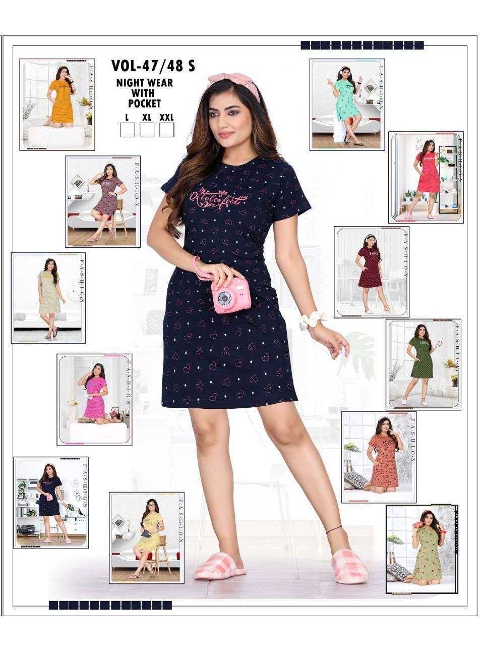SUMMER SPECIAL SHORT GOWN VOL.47 Ladies T-shirts Wholesale catalog