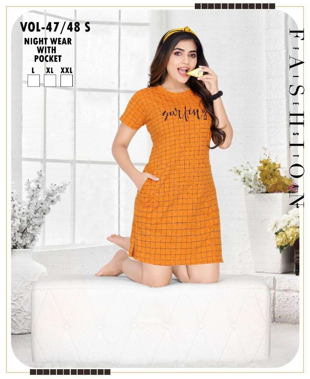 SUMMER SPECIAL SHORT GOWN VOL.47 Ladies T-shirts Wholesale catalog