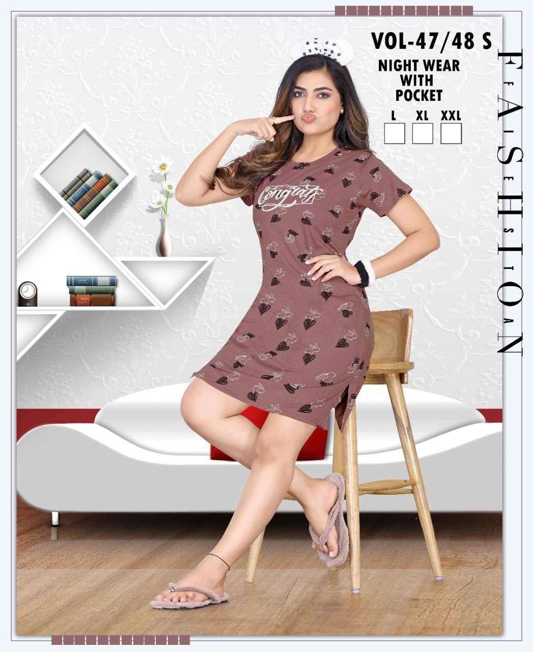 SUMMER SPECIAL SHORT GOWN VOL.47 Ladies T-shirts Wholesale catalog