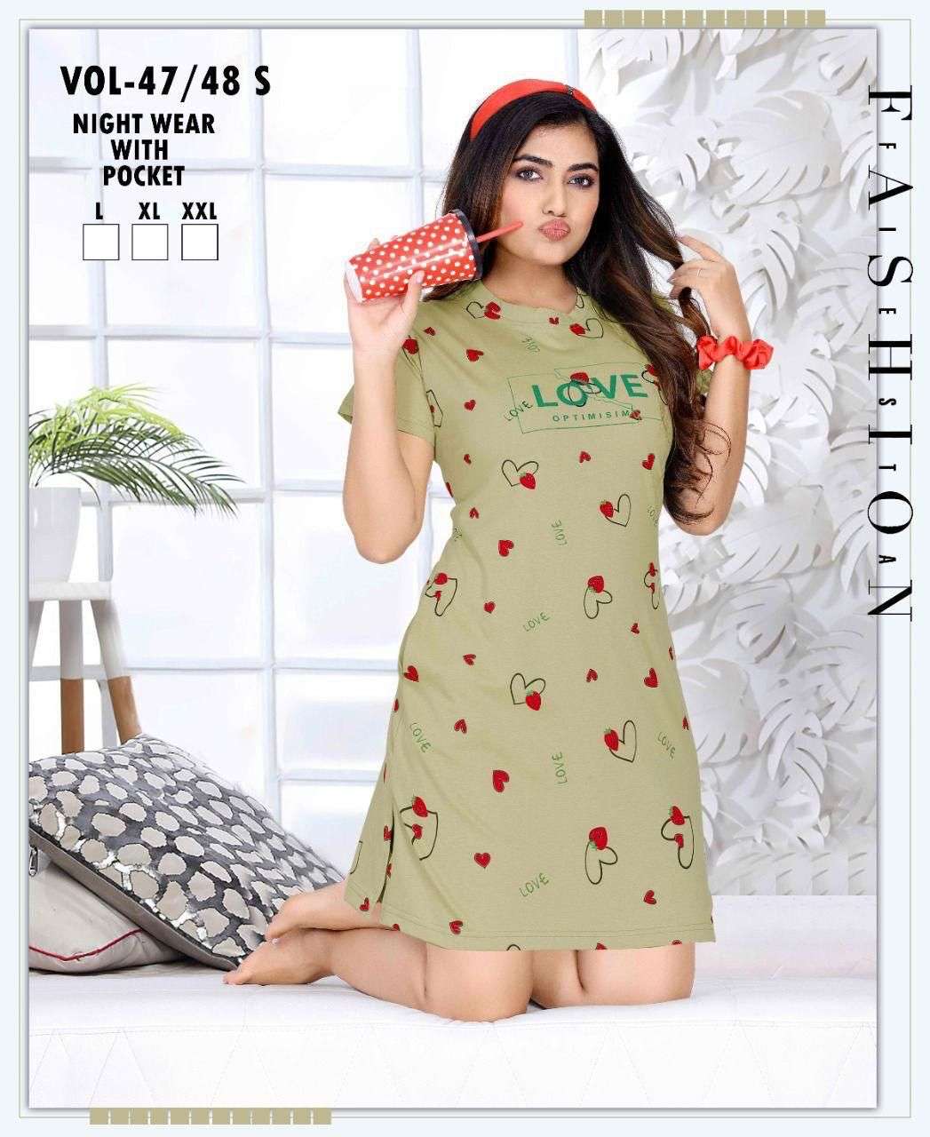 SUMMER SPECIAL SHORT GOWN VOL.47 Ladies T-shirts Wholesale catalog