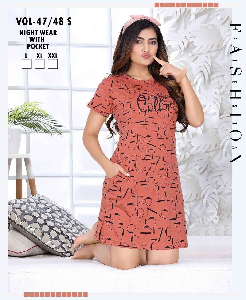 SUMMER SPECIAL SHORT GOWN VOL.47 Ladies T-shirts Wholesale catalog