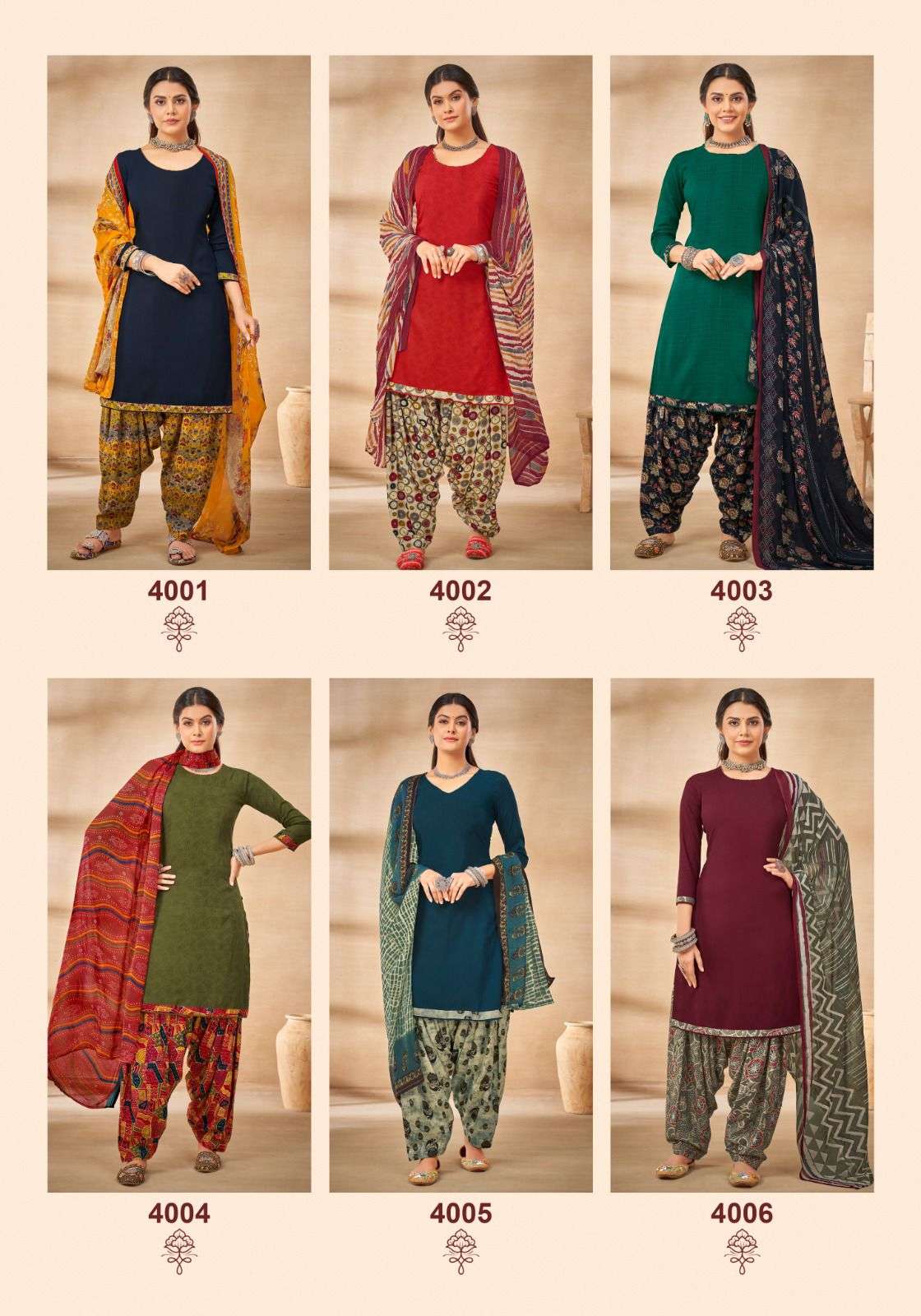 Suryajyoti Gulnar Vol-4 - Dress Material  - Wholesale Catalog 