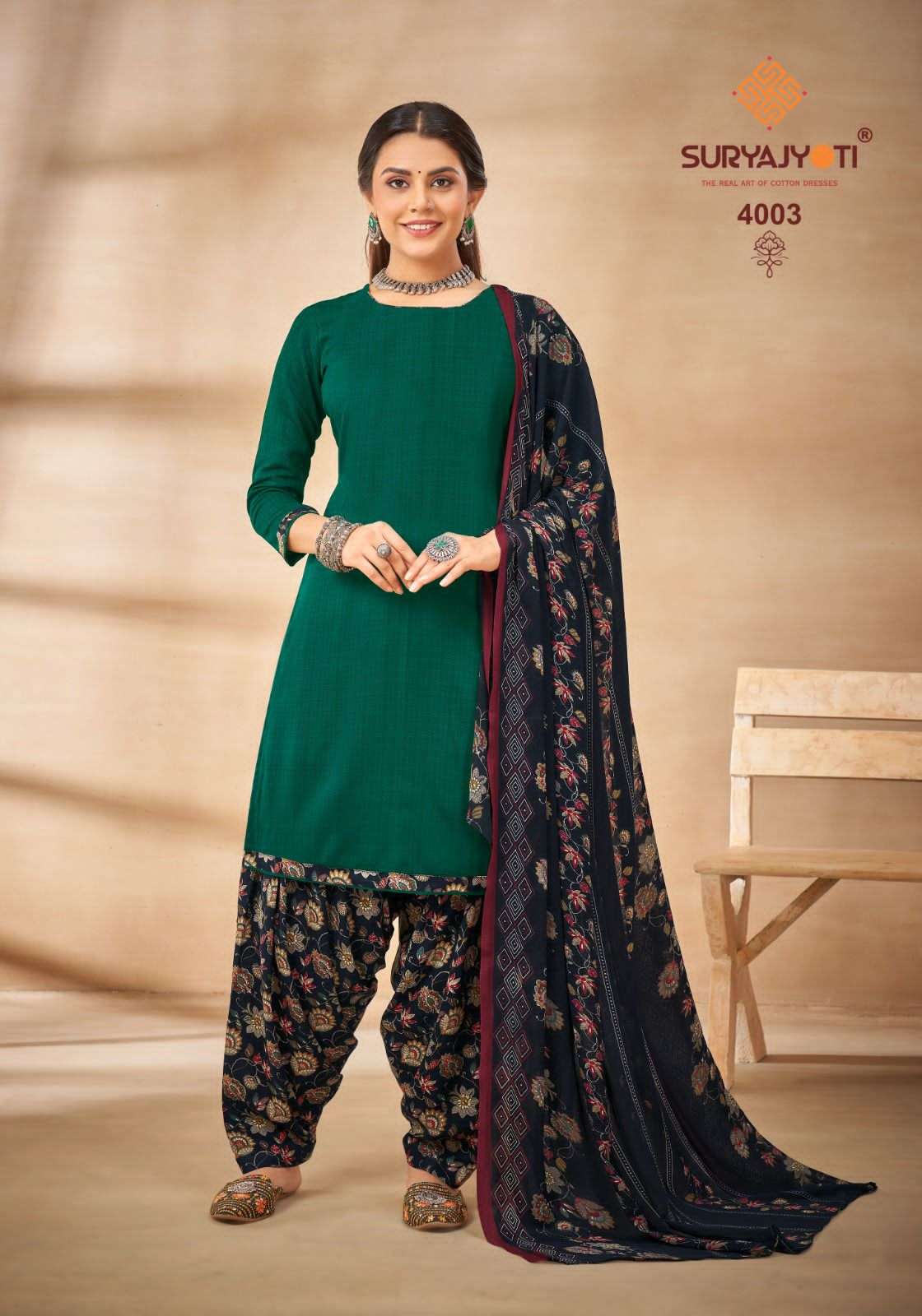 Suryajyoti Gulnar Vol-4 - Dress Material  - Wholesale Catalog 