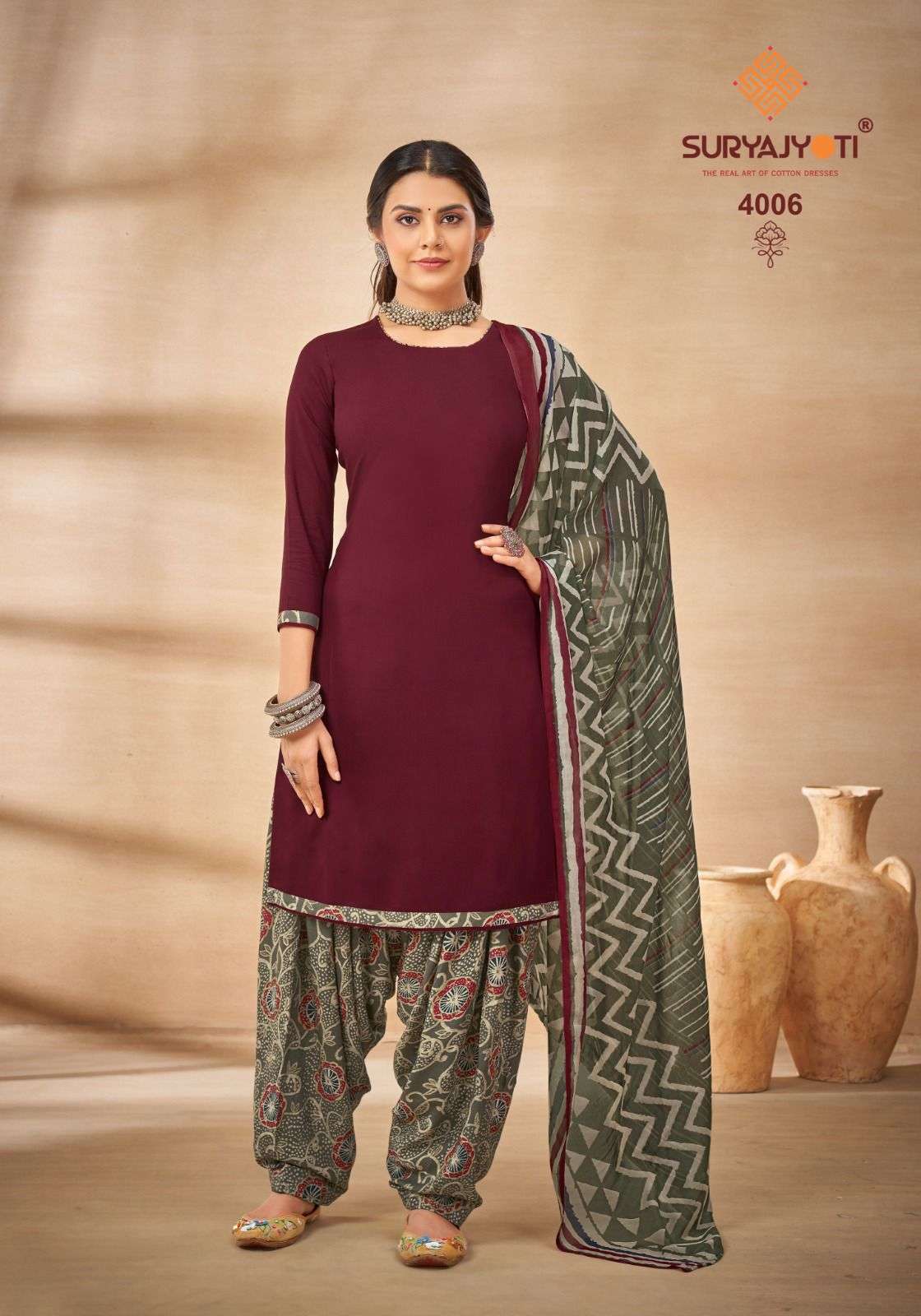 Suryajyoti Gulnar Vol-4 - Dress Material  - Wholesale Catalog 