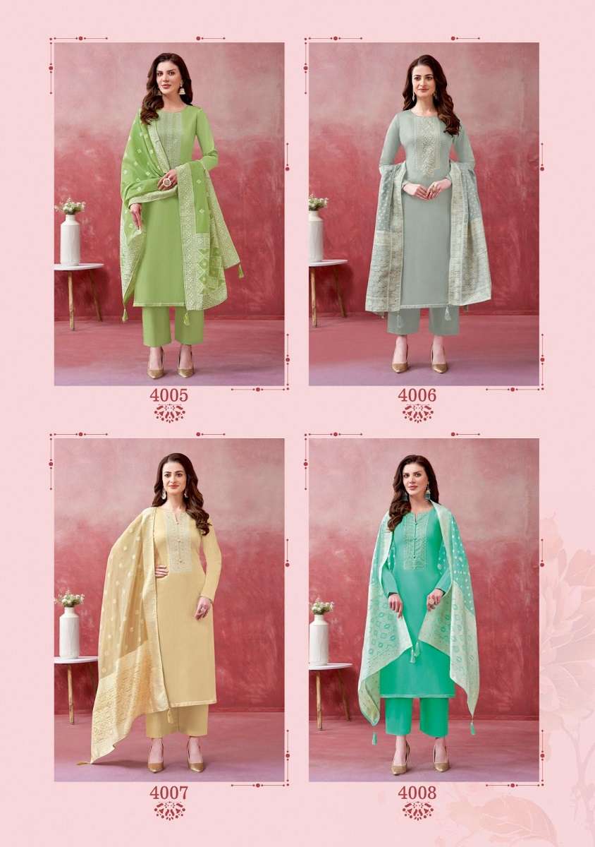 Suryajyoti Khanak Vol - 4 - Dress Material  - Wholesale Catalog