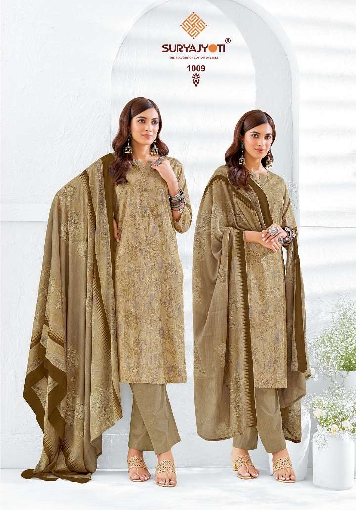 Suryajyoti Poshak Vol-1 - Kurti Pant With Dupatta - Wholesale Catalog