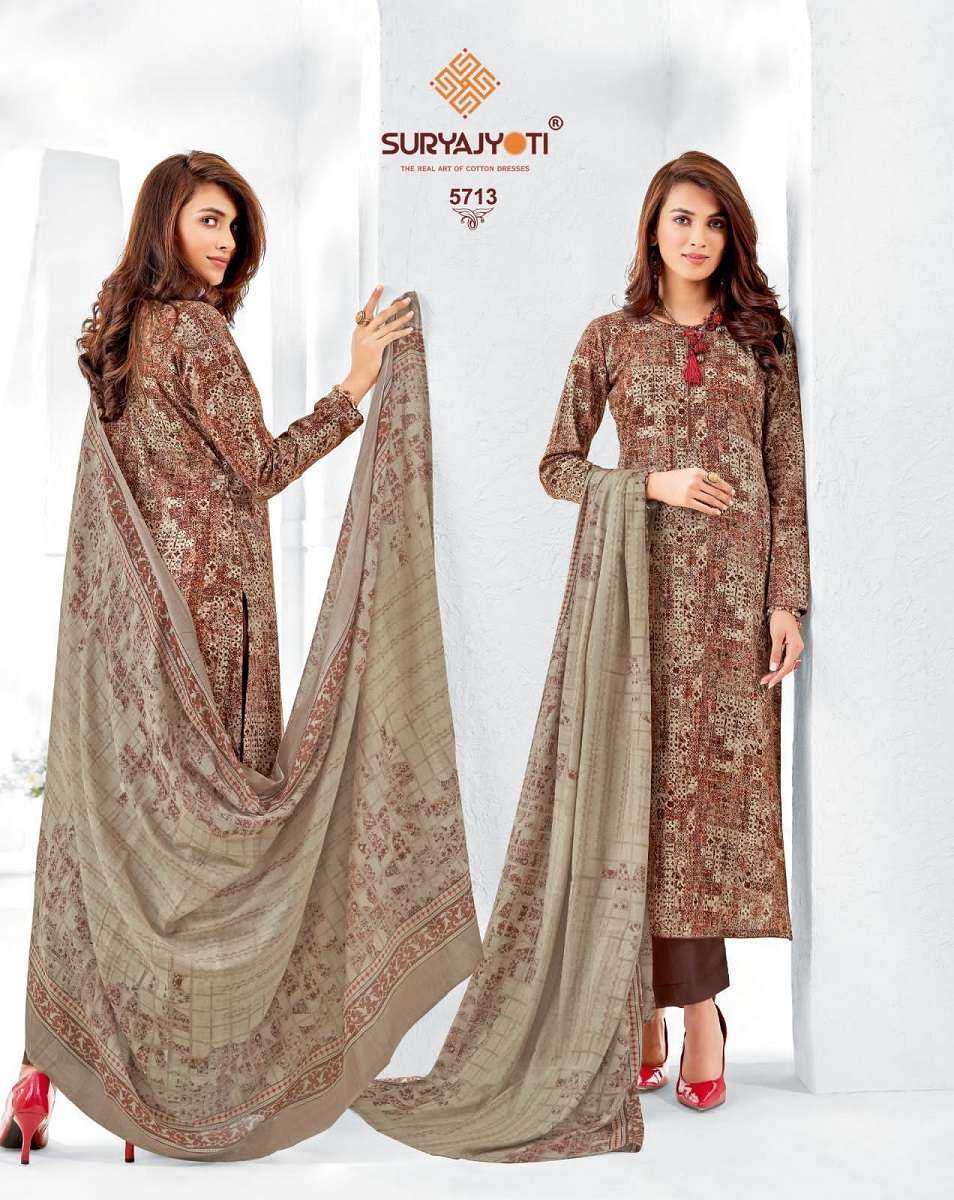 Suryajyoti Premium Trendy Cotton Vol-57 – Dress Material - Wholesale Catalog