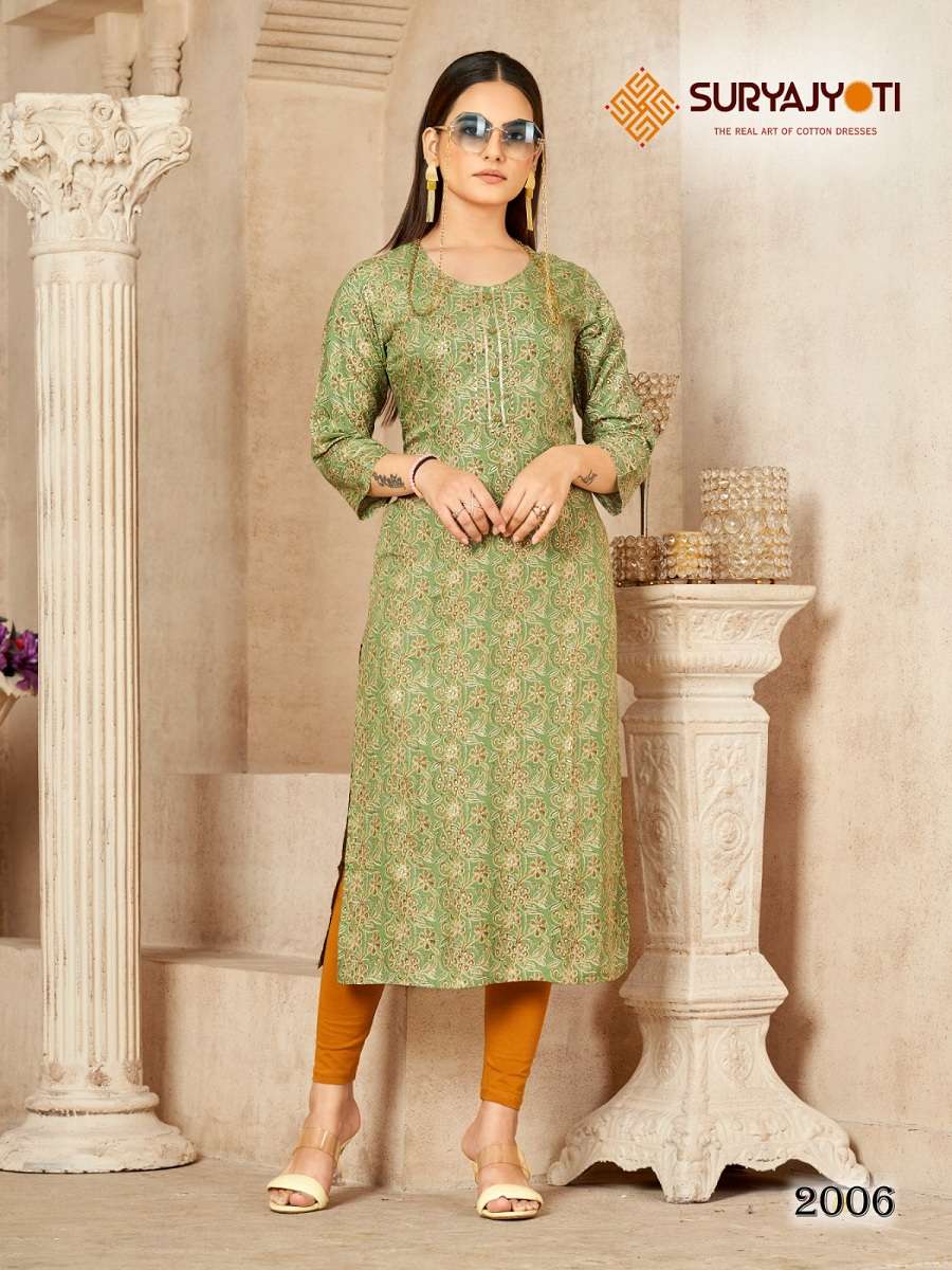 Suryajyoti Prisha Vol-2 – Fancy Kurtis - Wholesale Catalog
