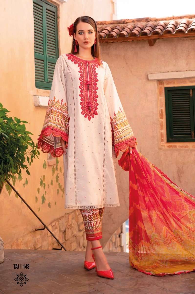 Taj Maria B M Prints Super Hit 2 Cotton Dupatta Salwar Suits Wholesale catalog