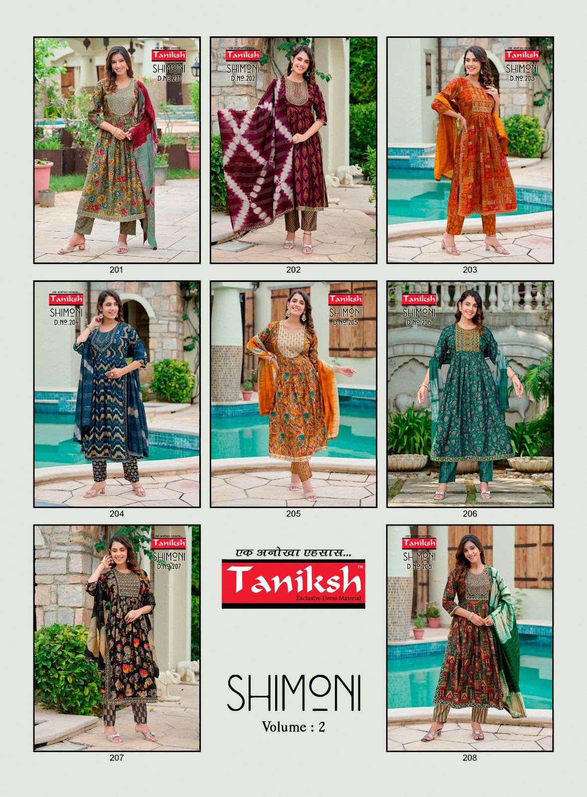 TANIKSH SHIMONI VOL - 2 NYRA CUT Kurti Wholesale catalog