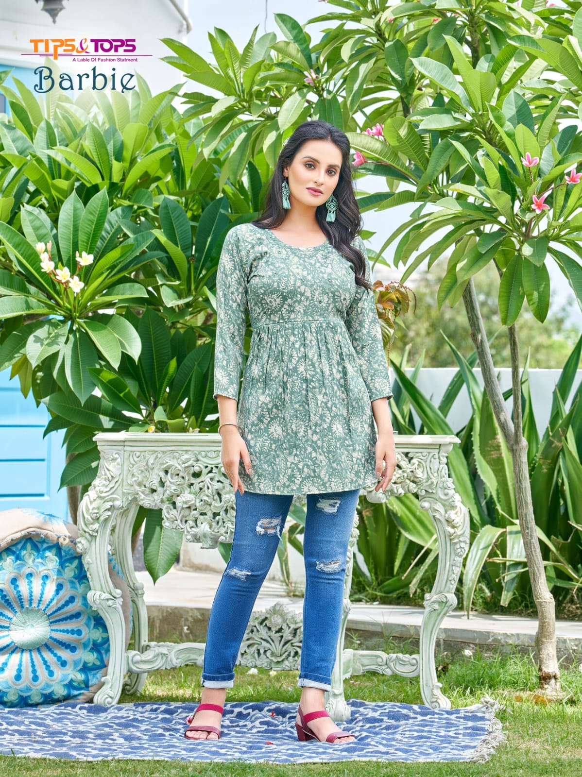 TIPS & TOPS BARBIE Western Short Capsule Kurti Wholesale catalog