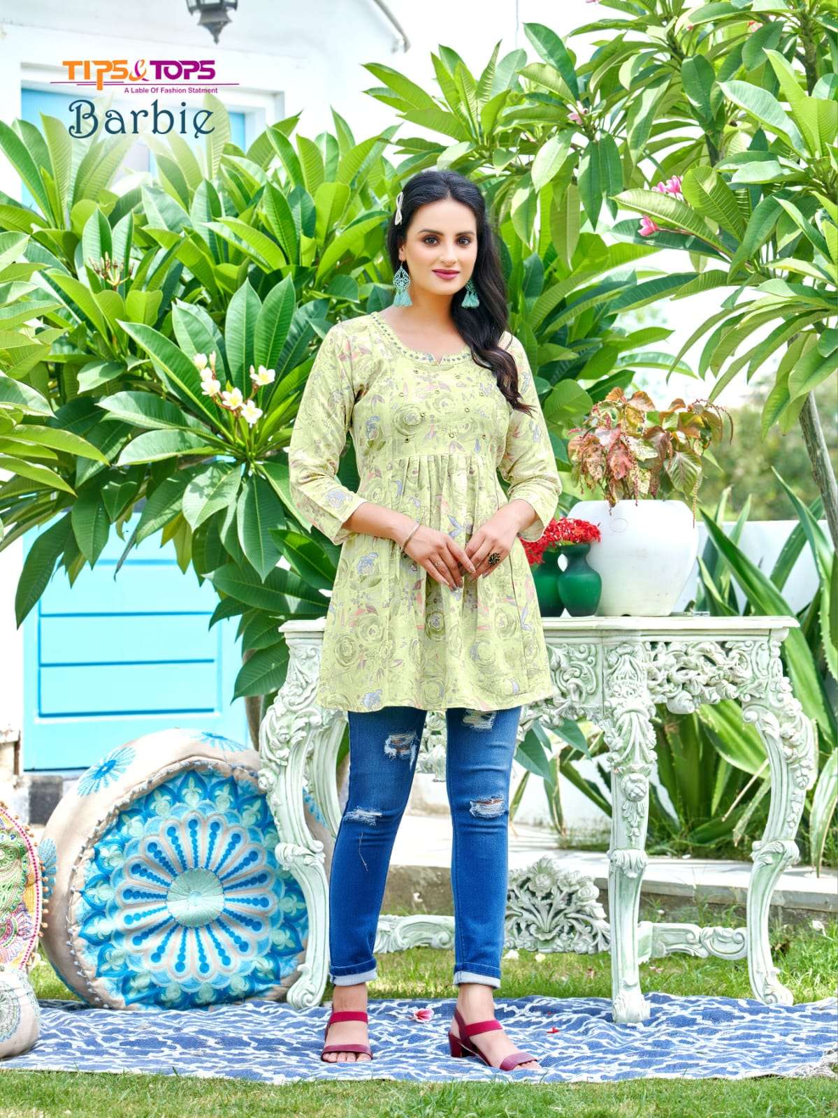 TIPS & TOPS BARBIE Western Short Capsule Kurti Wholesale catalog
