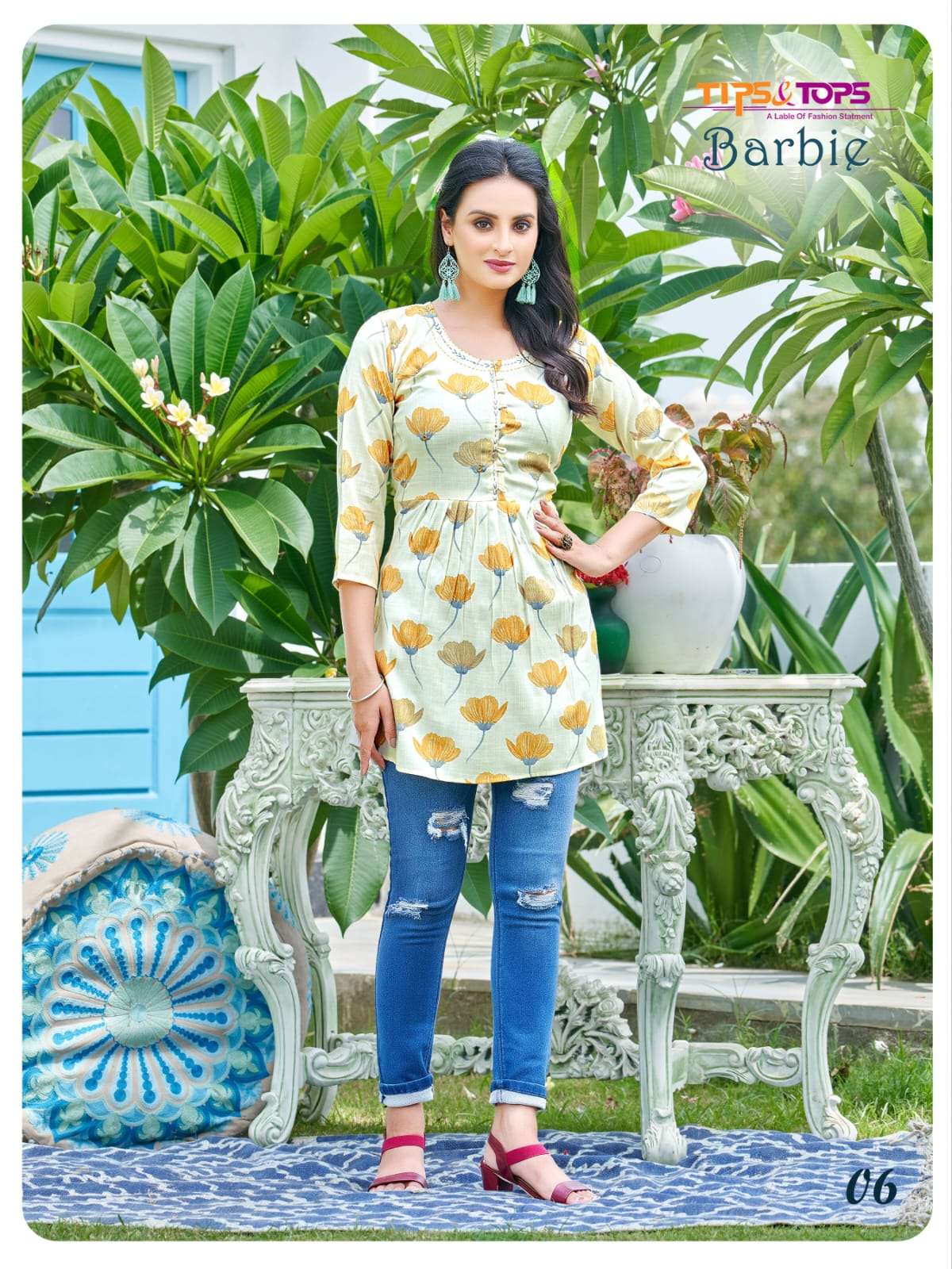 TIPS & TOPS BARBIE Western Short Capsule Kurti Wholesale catalog