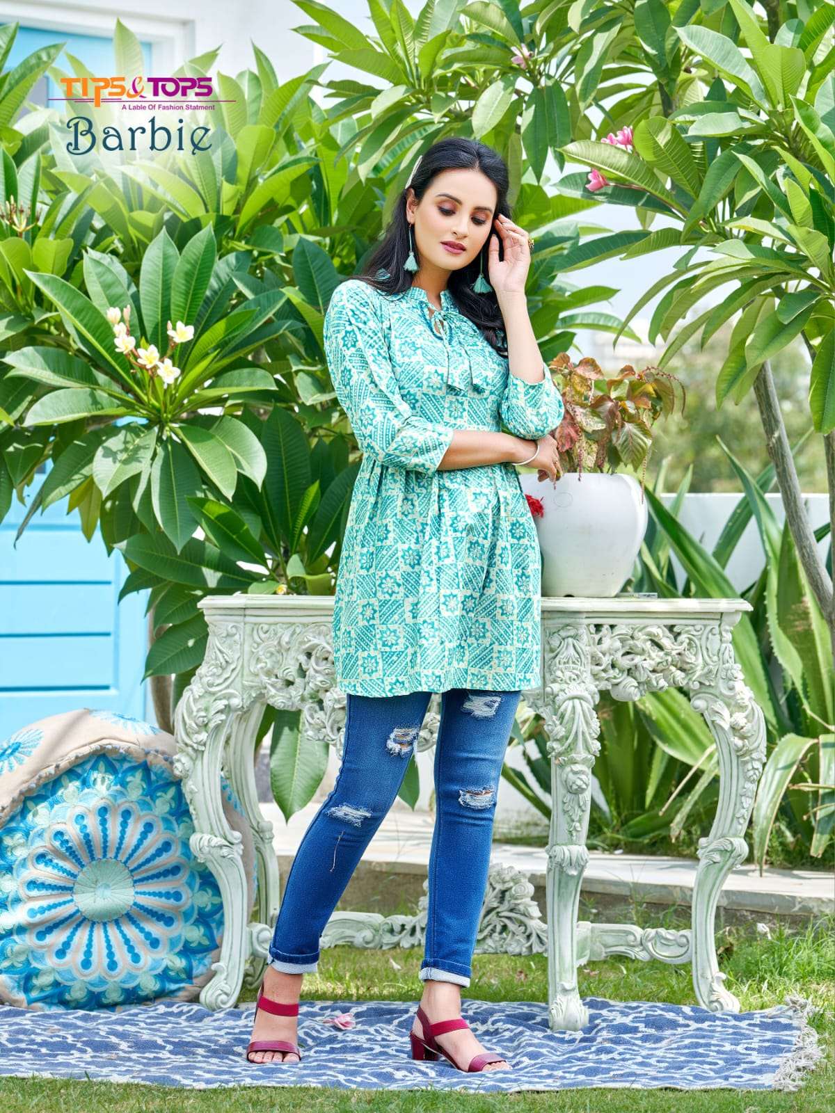 TIPS & TOPS BARBIE Western Short Capsule Kurti Wholesale catalog