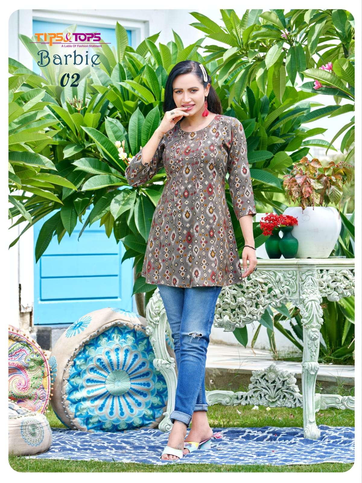 TIPS & TOPS BARBIE Western Short Capsule Kurti Wholesale catalog