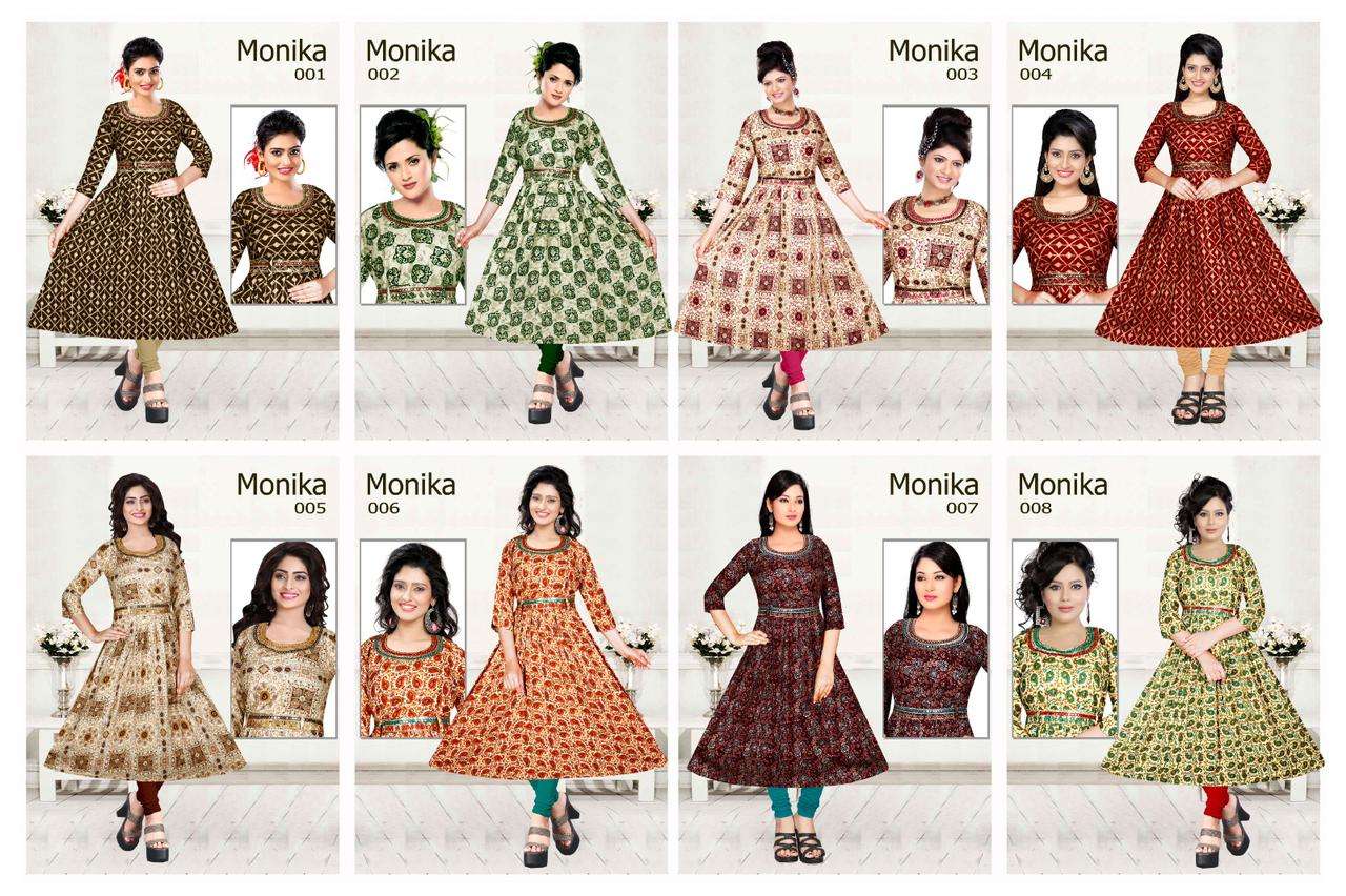 TRENDY MONIKA VOL.1 Fancy Kurti Wholesale catalog