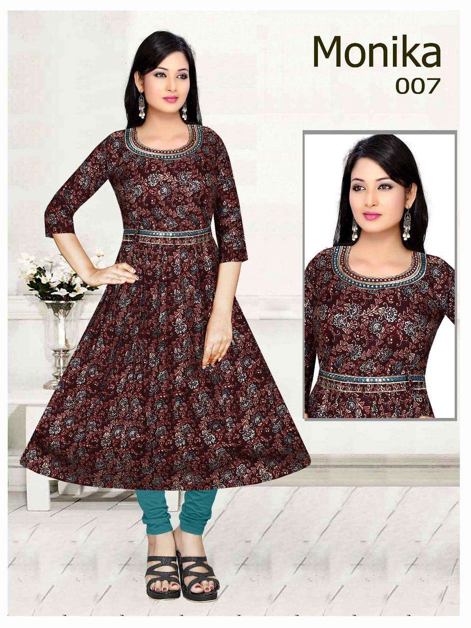 TRENDY MONIKA VOL.1 Fancy Kurti Wholesale catalog