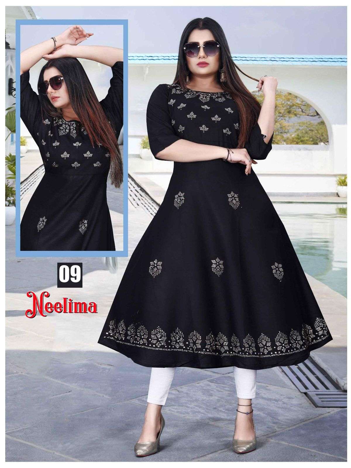 TRENDY NEELIMA VOL.1 Reyon   Fancy Kurti Wholesale catalog