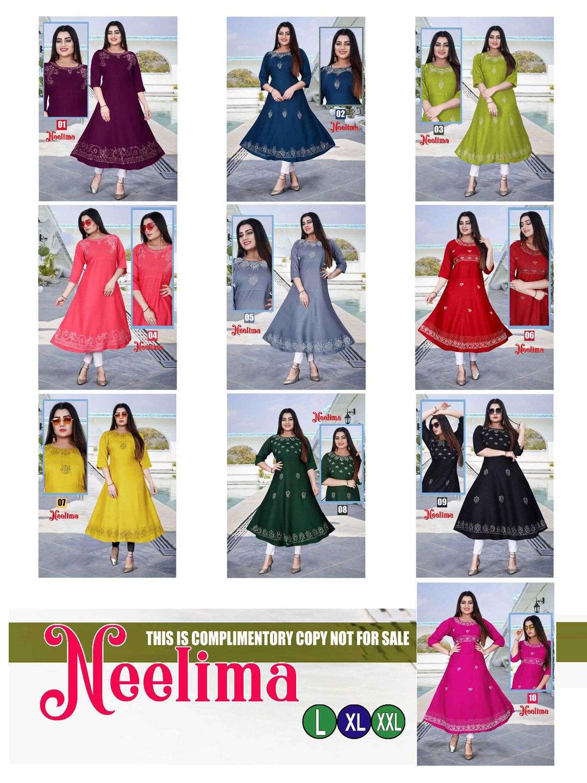 TRENDY NEELIMA VOL.1 Reyon   Fancy Kurti Wholesale catalog