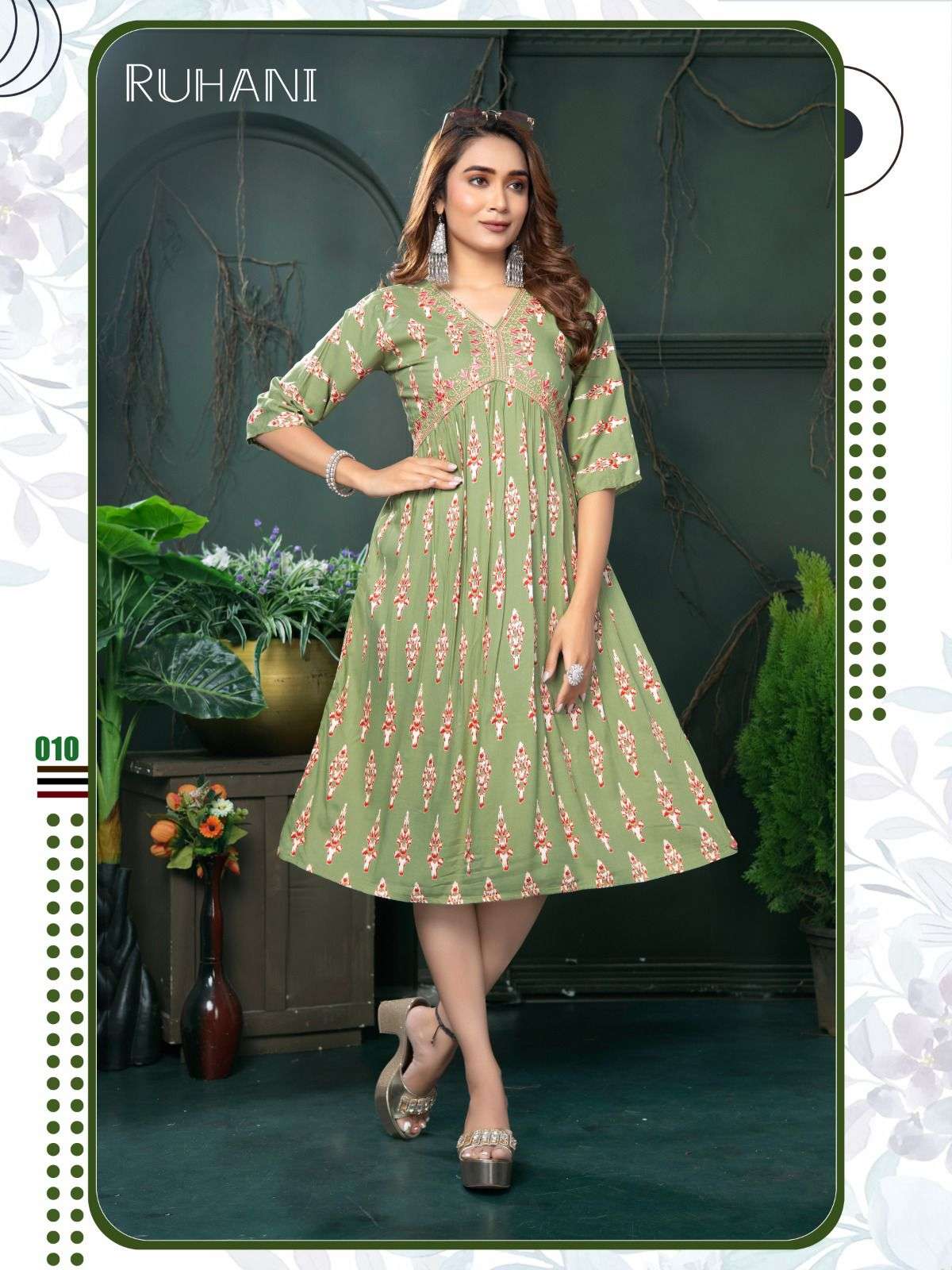 TRENDY RUHANI VOL.1 Rayon Kurti Wholesale catalog