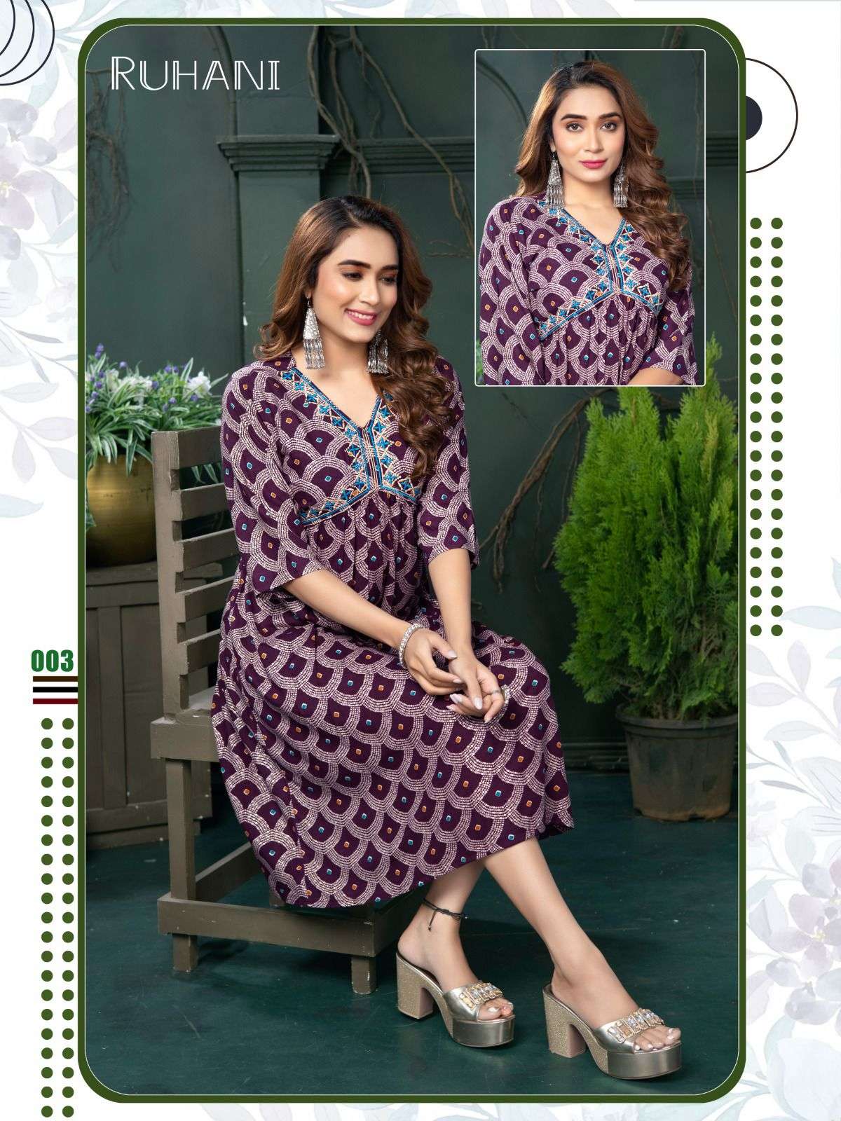 TRENDY RUHANI VOL.1 Rayon Kurti Wholesale catalog