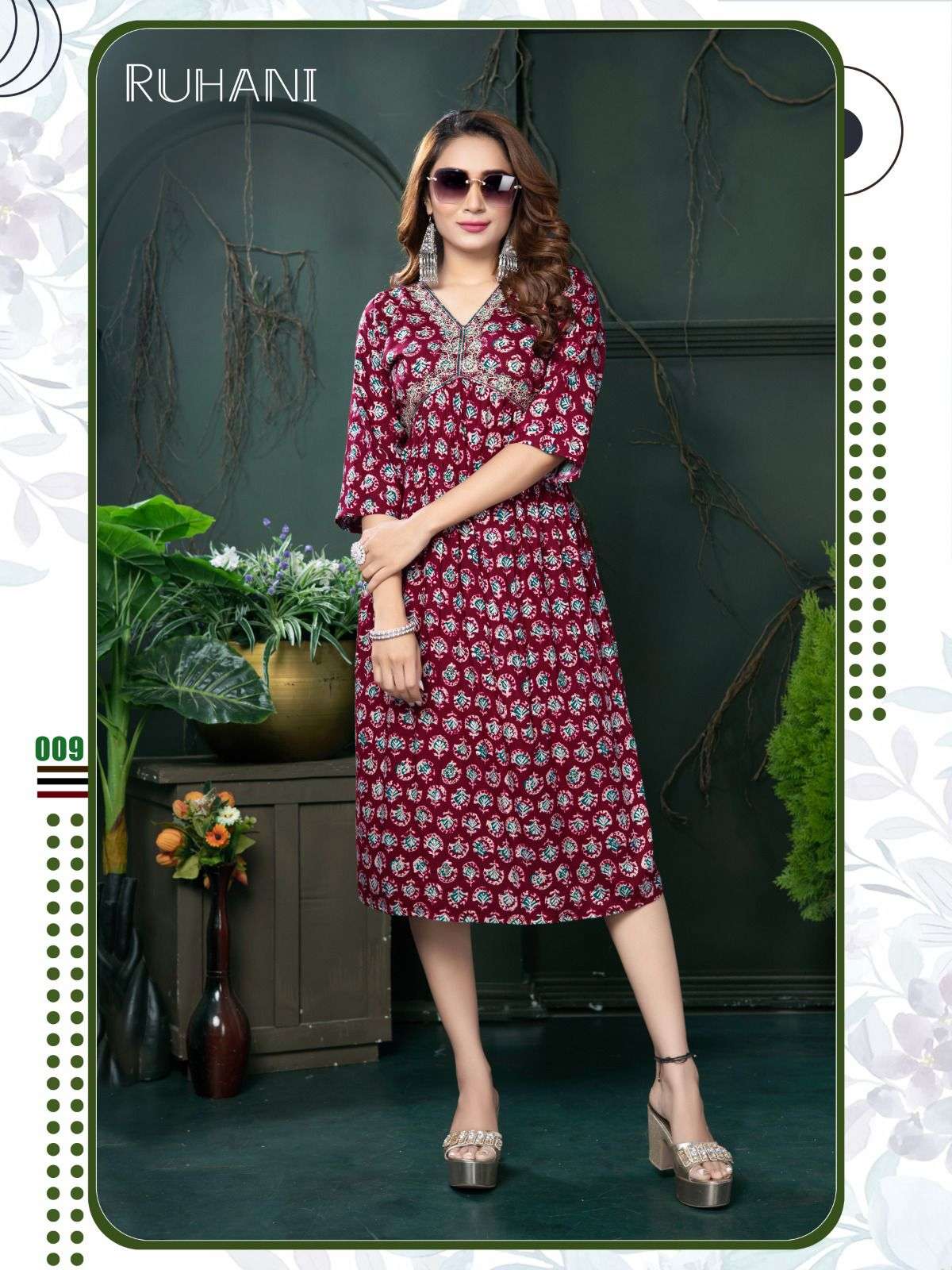 TRENDY RUHANI VOL.1 Rayon Kurti Wholesale catalog