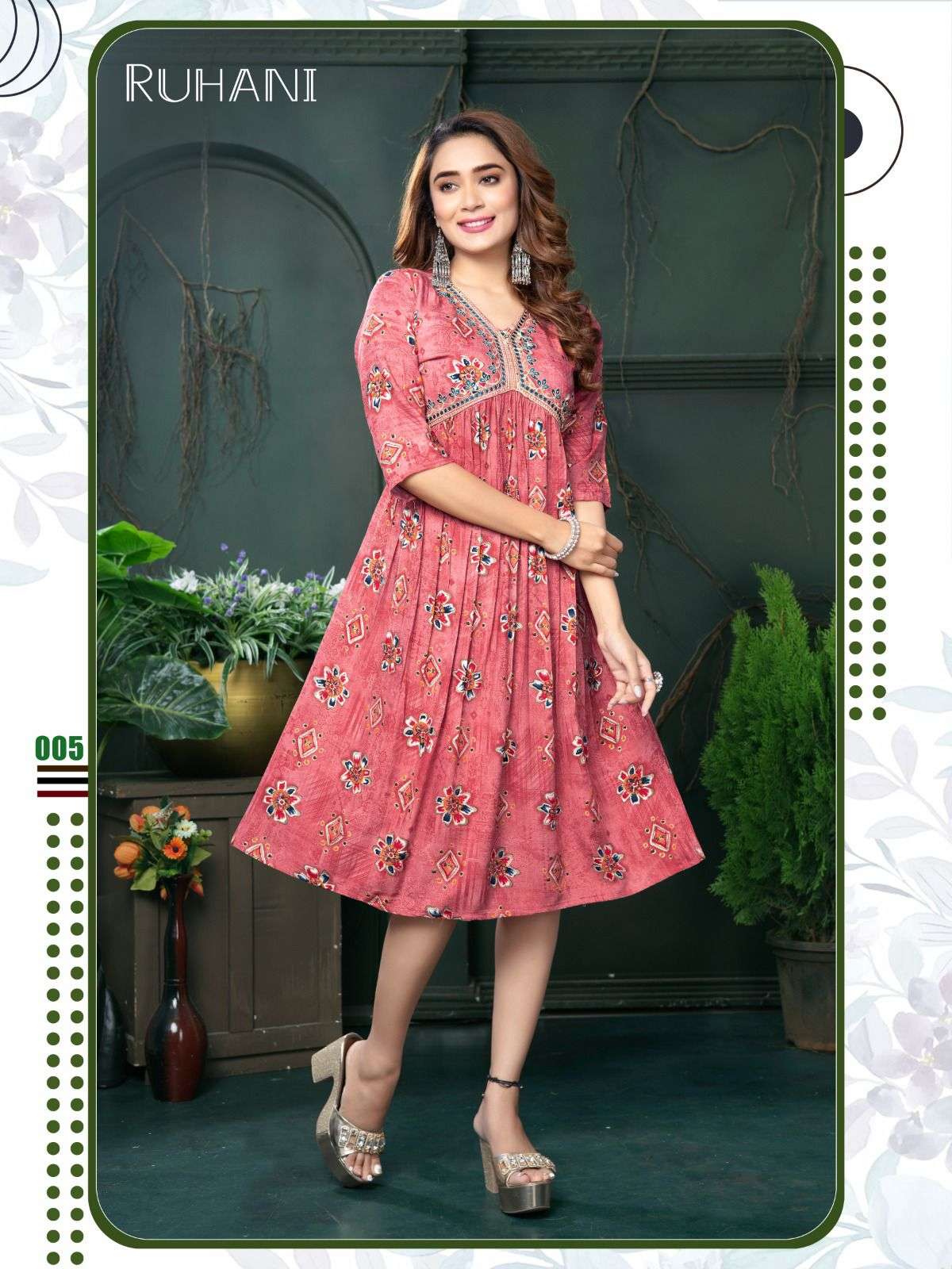 TRENDY RUHANI VOL.1 Rayon Kurti Wholesale catalog