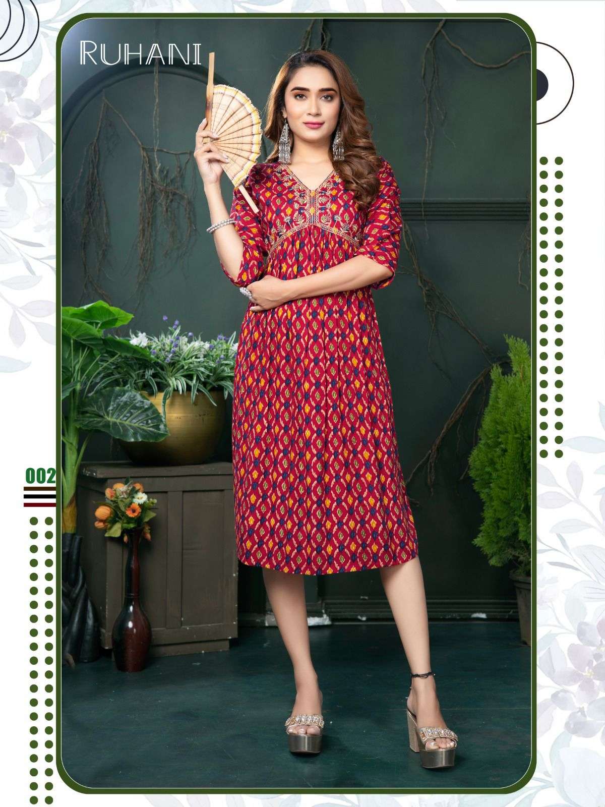 TRENDY RUHANI VOL.1 Rayon Kurti Wholesale catalog