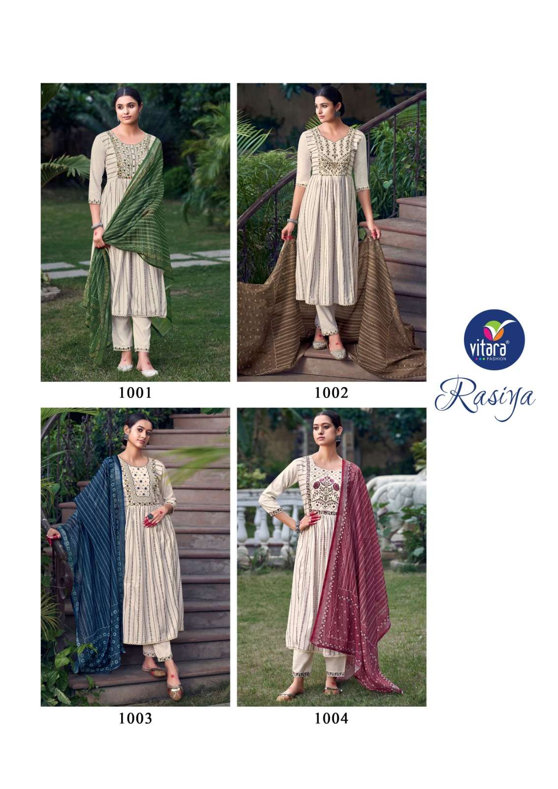 vitara fashion RASIYA cotton weaving fabric Kurti Wholesale catalog