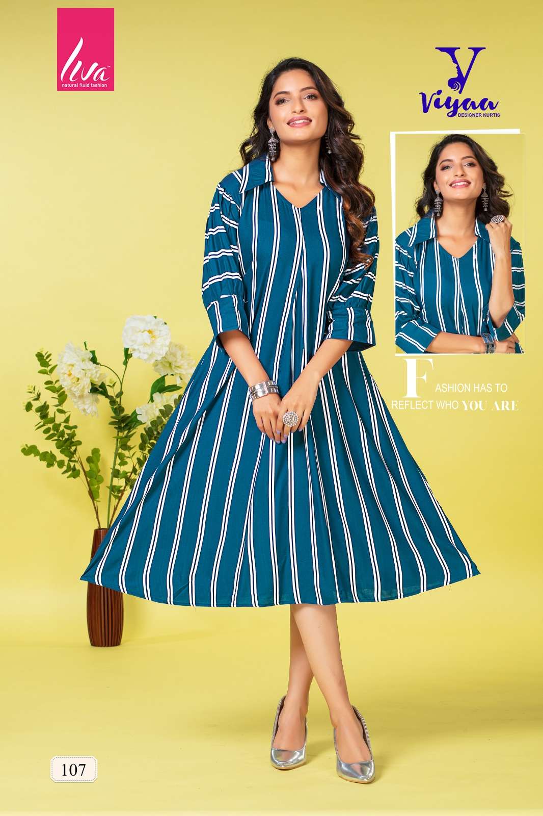 VIYAA DESIGNER PRETTY GIRL V1 Kurti Wholesale catalog
