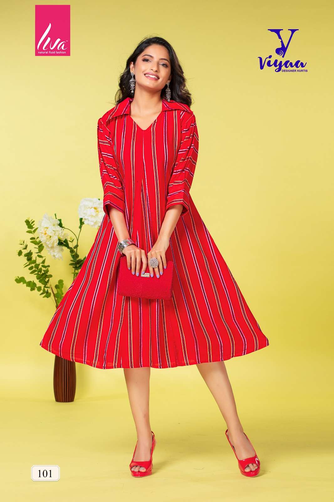 VIYAA DESIGNER PRETTY GIRL V1 Kurti Wholesale catalog