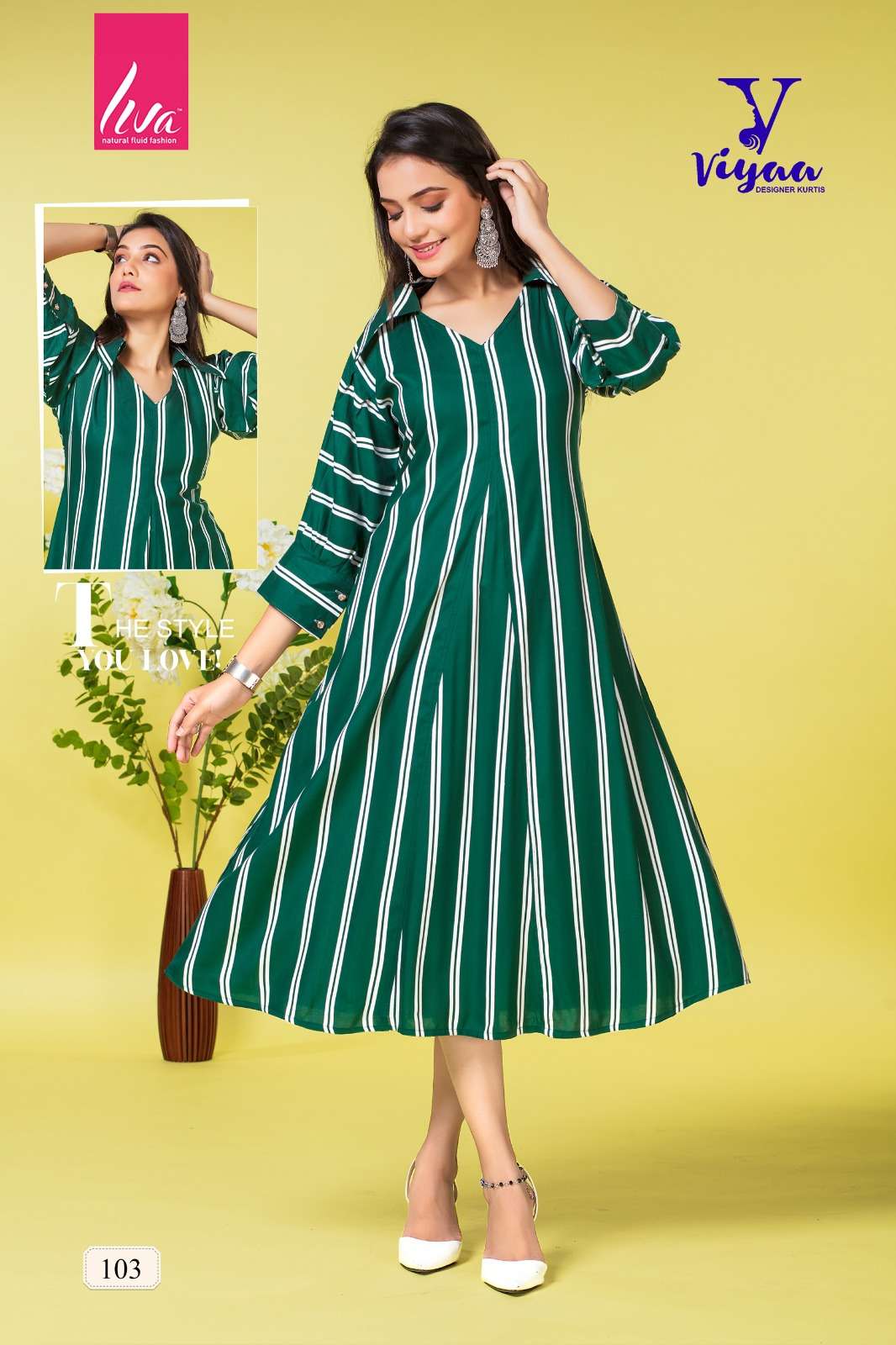 VIYAA DESIGNER PRETTY GIRL V1 Kurti Wholesale catalog